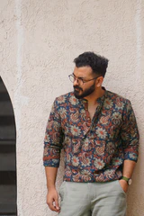 Saanjh : Blockprint Short Kurta - Image 4