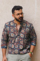 Kamal : Blockprint Short Kurta
