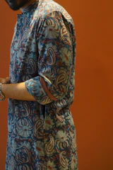 Tarang : Blockprint Knee-Length Kurta - Image 5